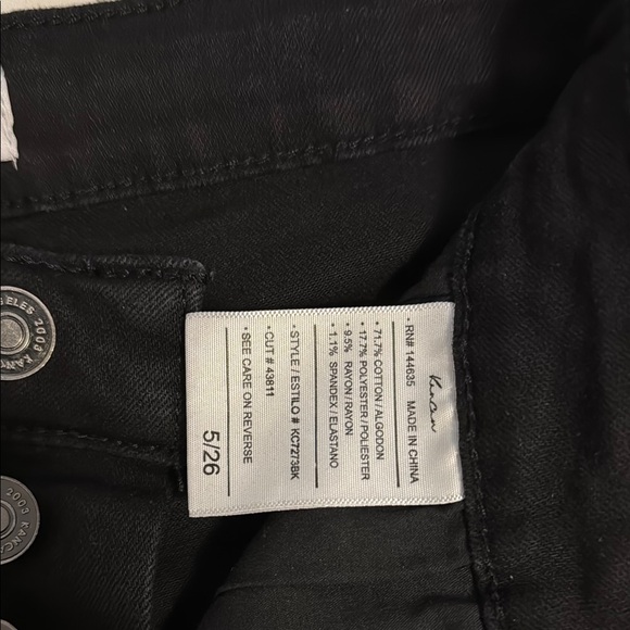 KanCan- Black Ankle Cropped Jeans Slim Fit - Picture 7 of 7